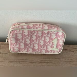Dior vintage y2k pink monogram pouch bag clutch
